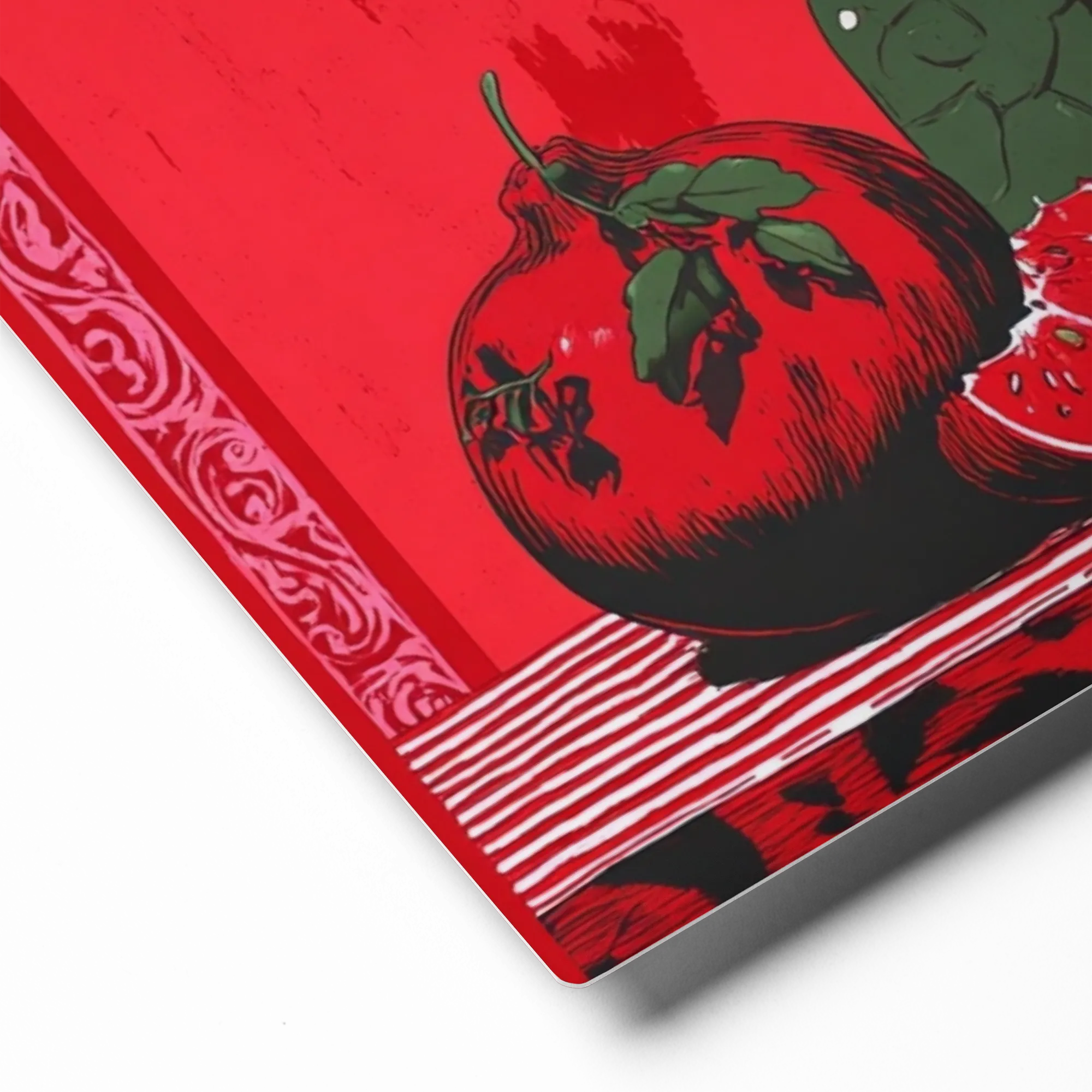 Scarlet Harvest 
 Canvas | 8″x 8″