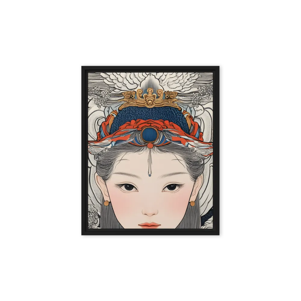 Celestial Empress Portrait 
 Canvas with Brown Frame