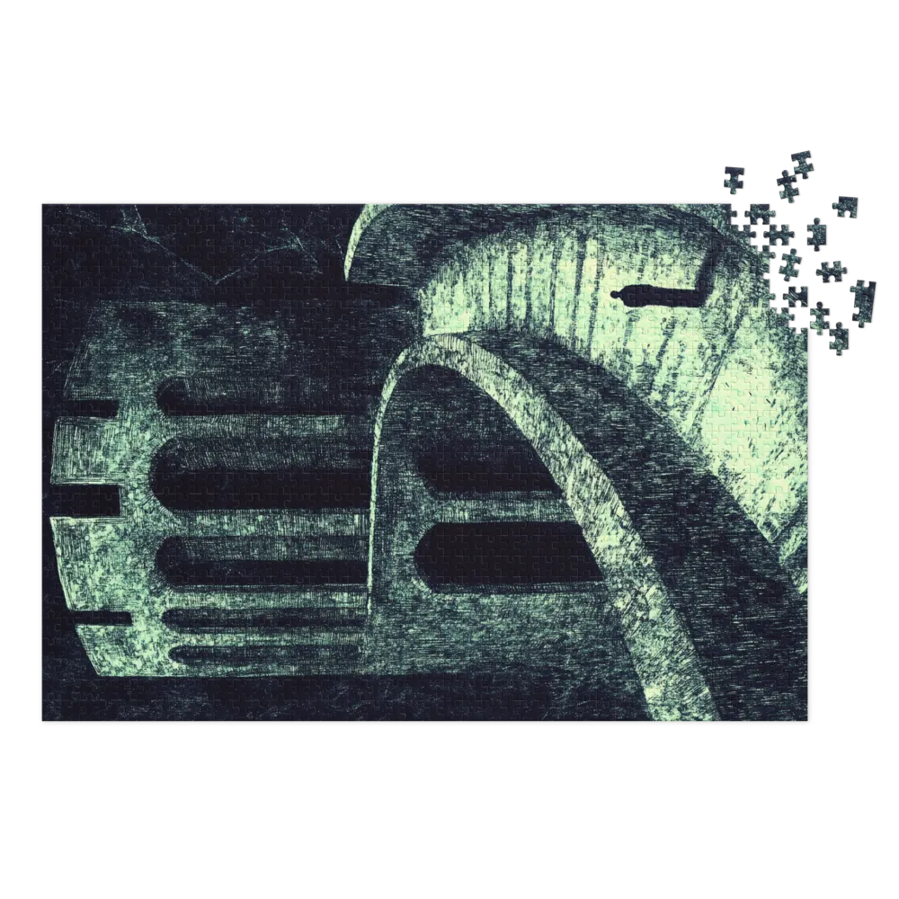 The Winding Ascent 
 Jigsaw Puzzle in Tin Box