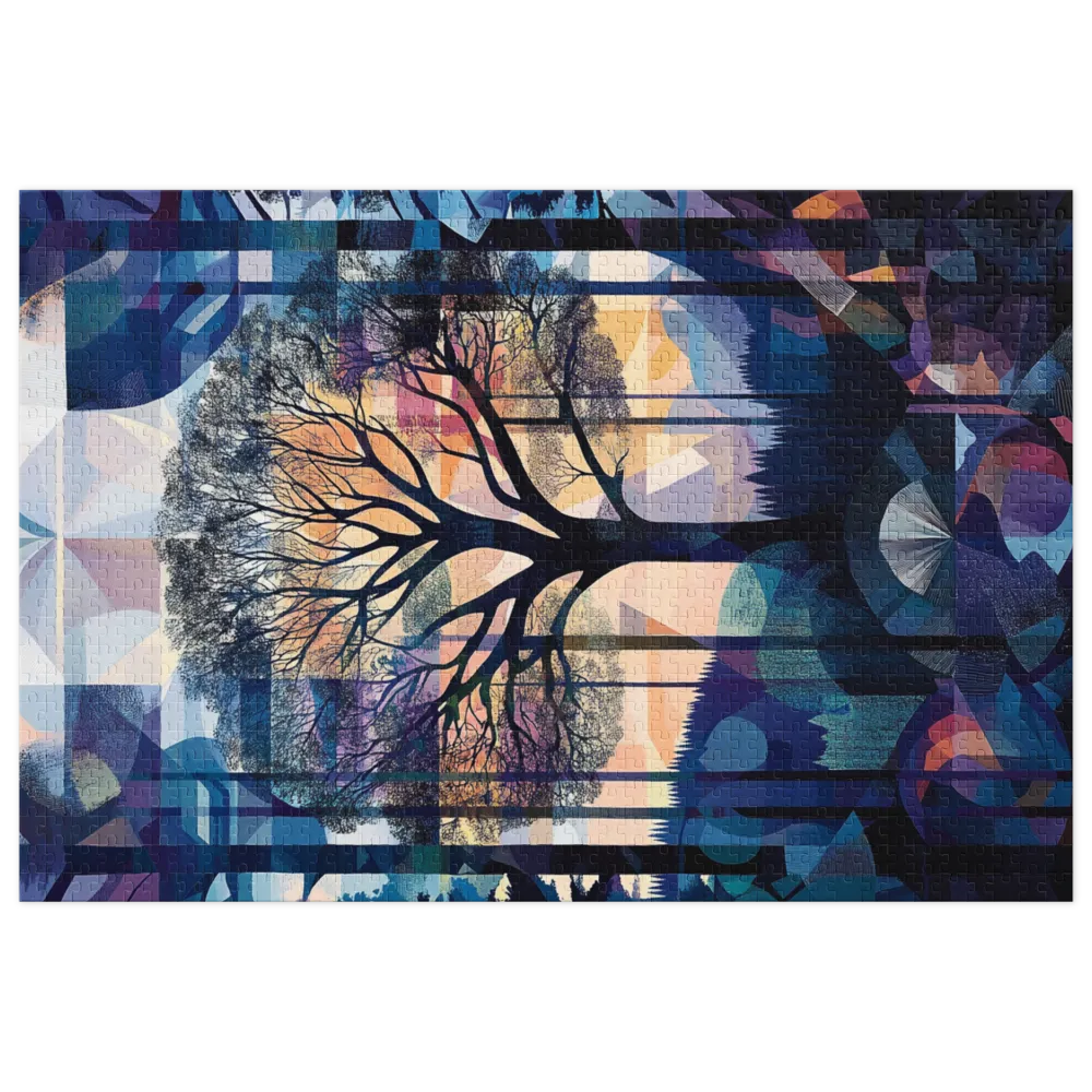 Abstract Tree Landscape | Jigsaw Puzzle (252/520 pieces)