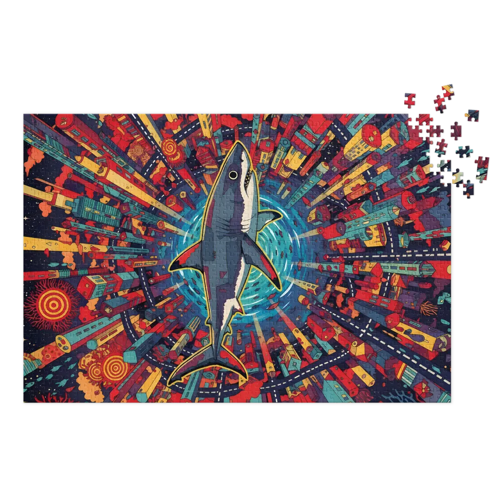 Psychedelic City Shark