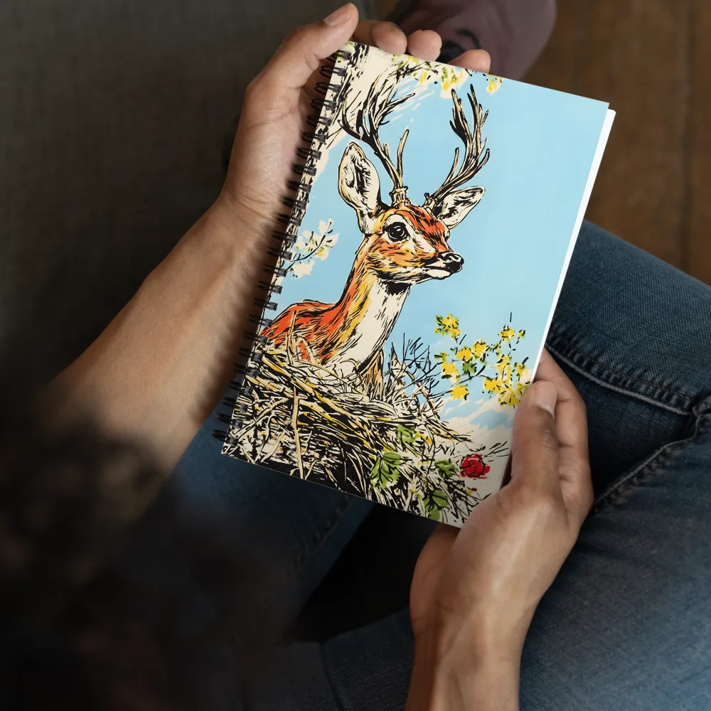 Forest Stag's Nest 
 Spiral Notebook | 140 pages