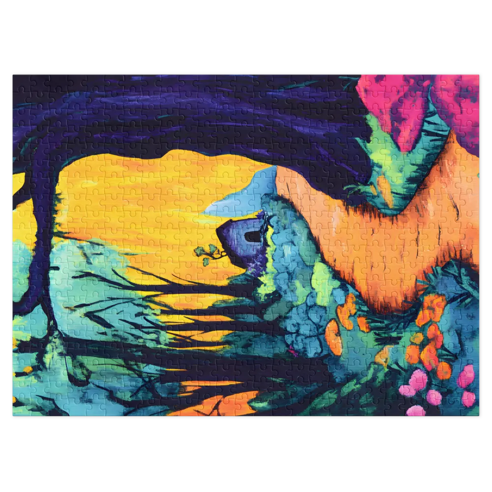 Whimsical Forest Path to Home 
 Jigsaw Puzzle