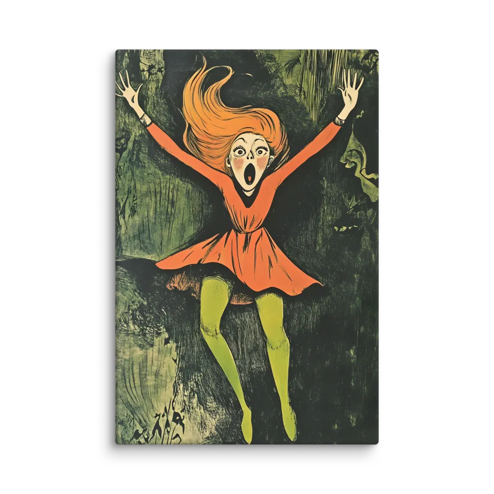 The Falling Scream 
 Canvas | 32″x 48″