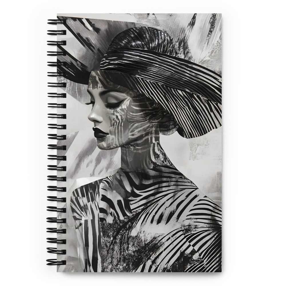 Enigmatic Zebra Lady 
 Spiral Notebook | 140 pages