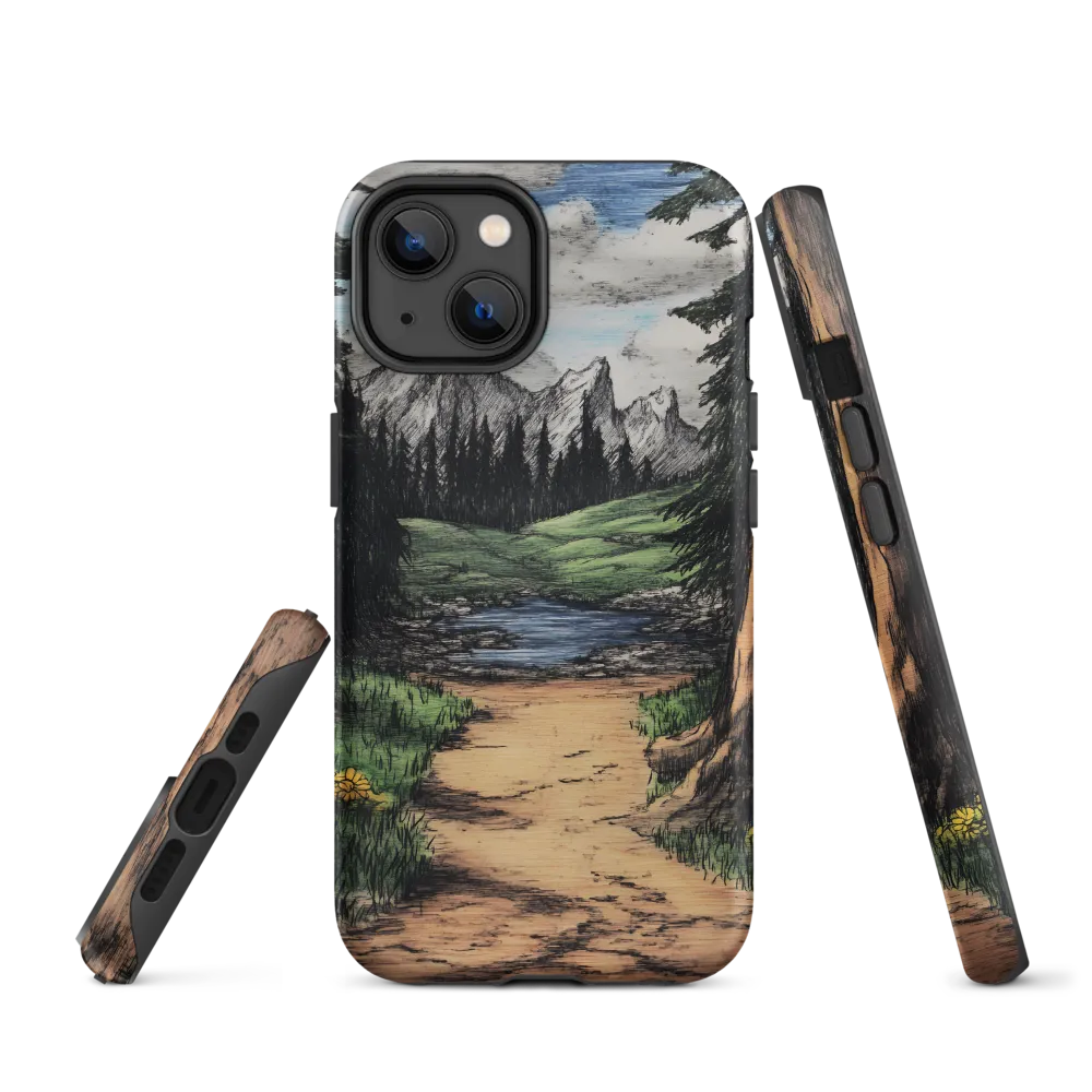 Mountainous Vista Pathway | Phone Case