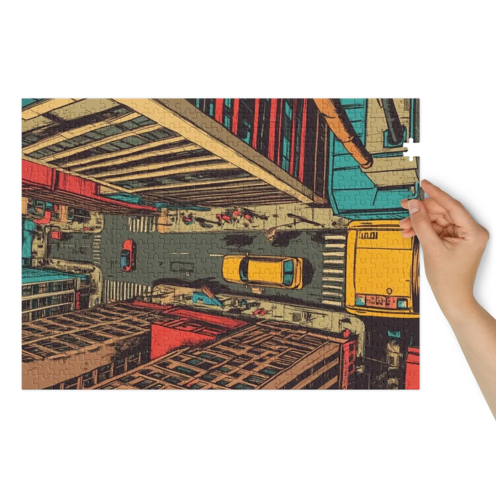 Urban Overhead 
 Jigsaw Puzzle in Tin Box