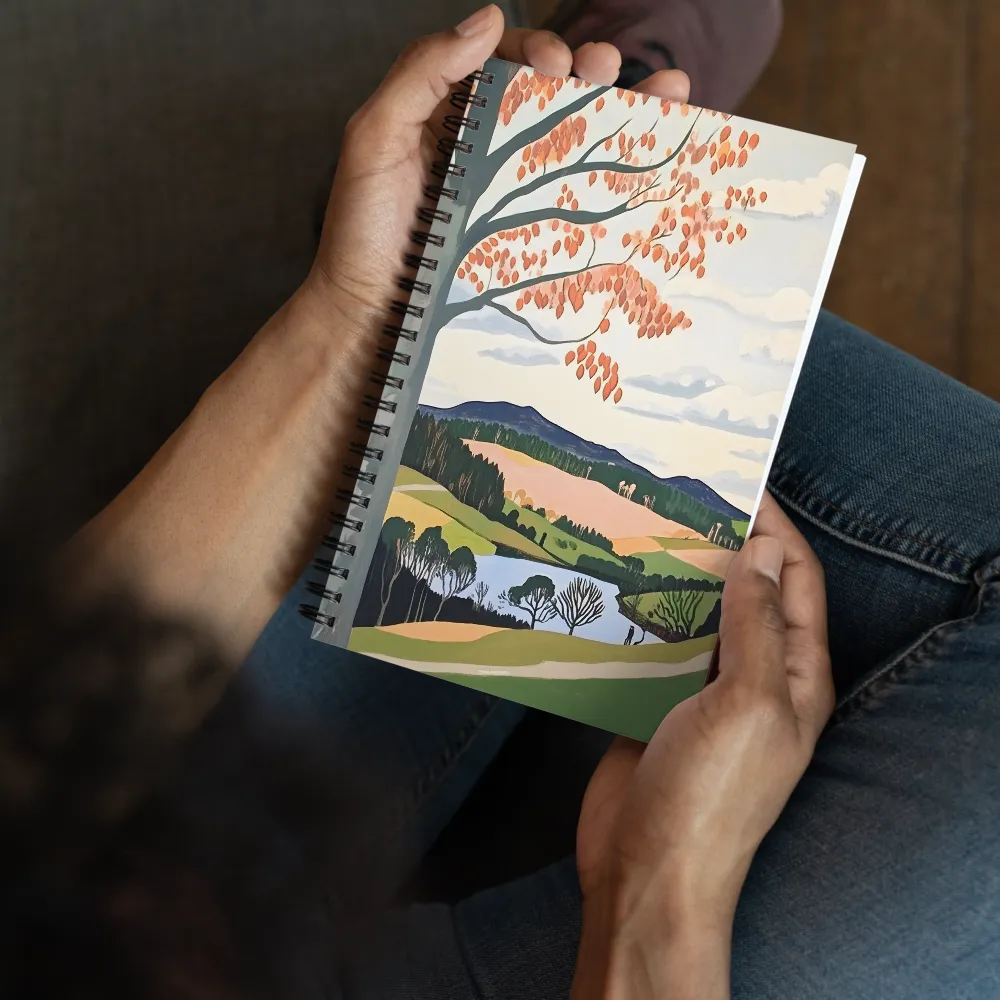 Tranquil Autumn Landscape 
 Spiral Notebook | 140 pages