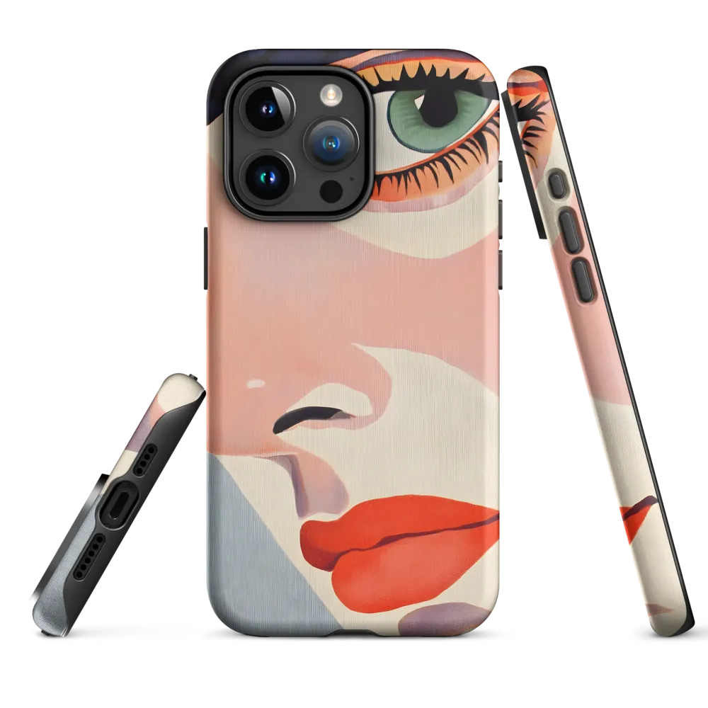 Close-Up Pop Art Portrait | Phone Case