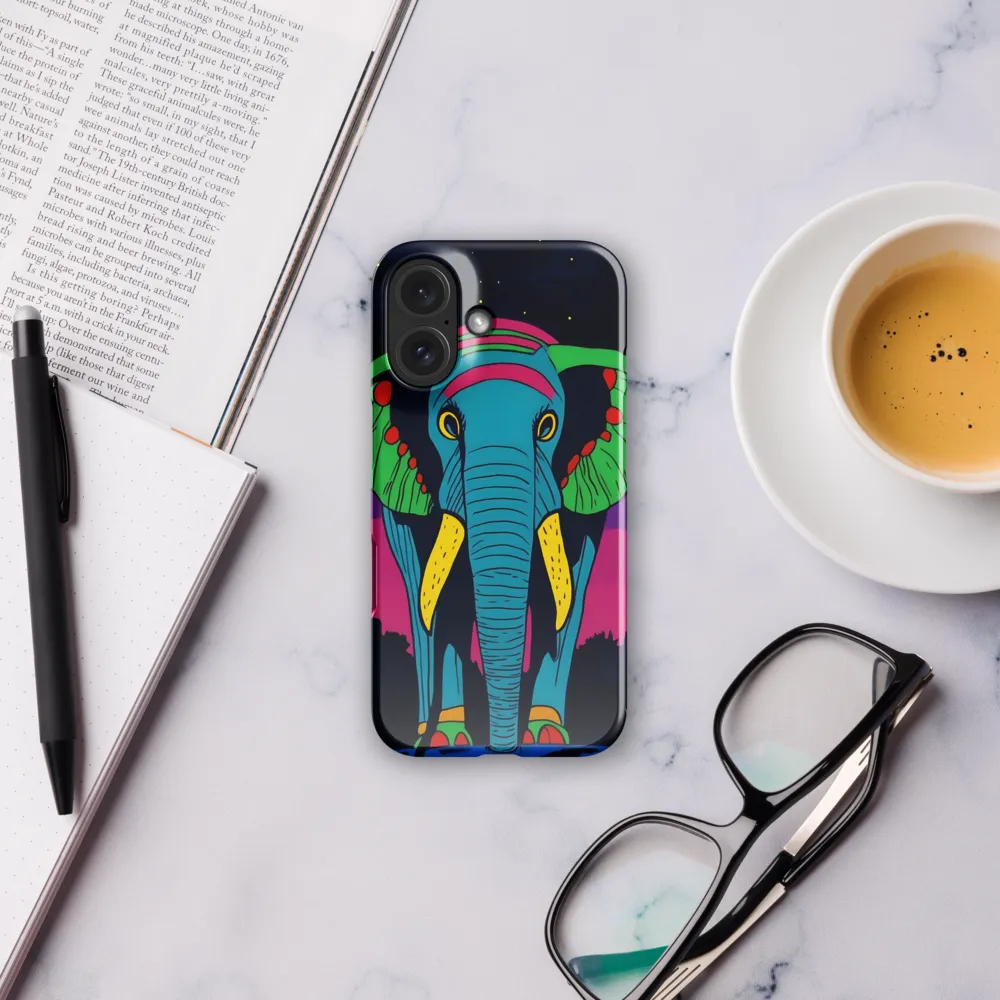 Neon Night Elephant 
 iPhone 11 | Snap Case