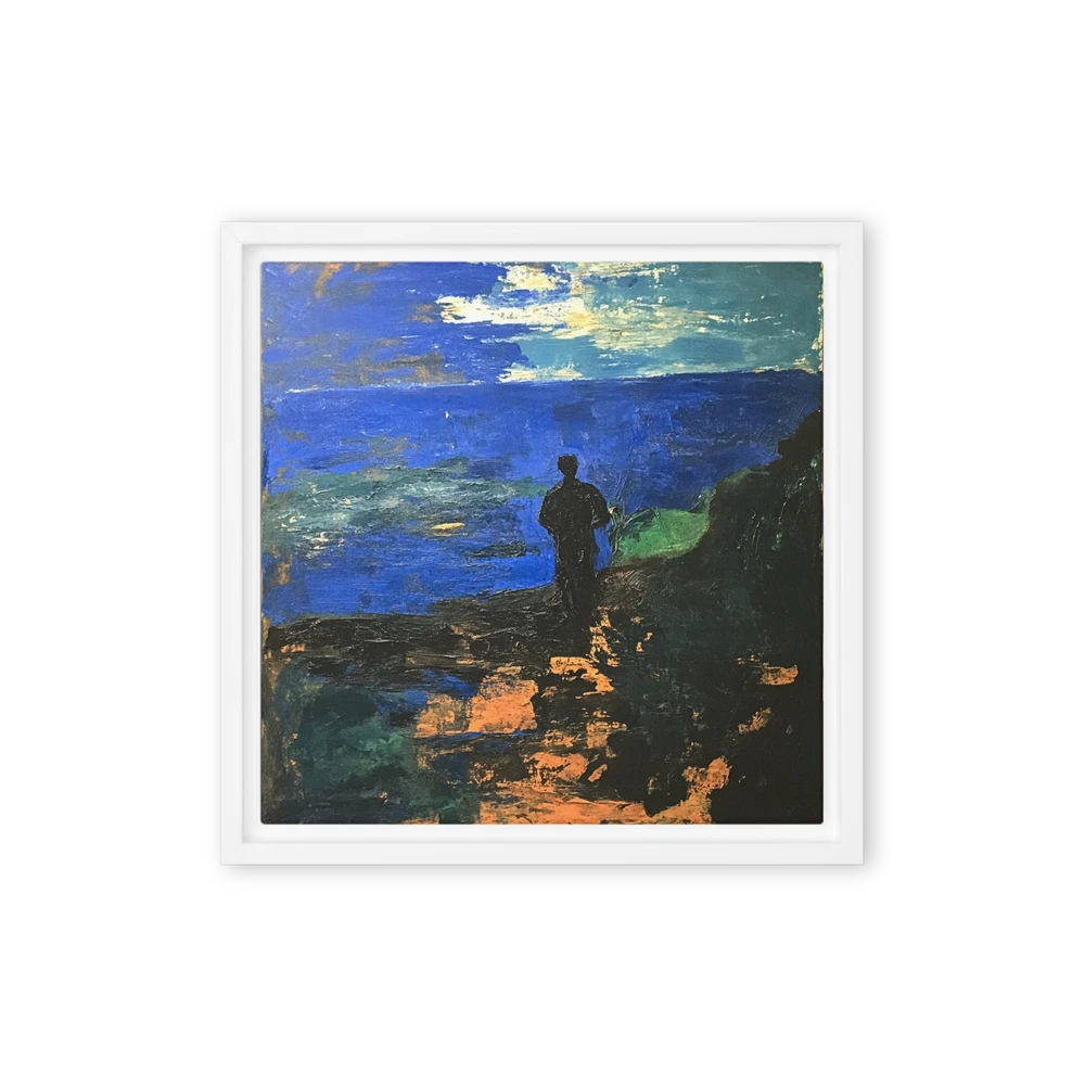 The Watcher by the Dark Sea | Art Print