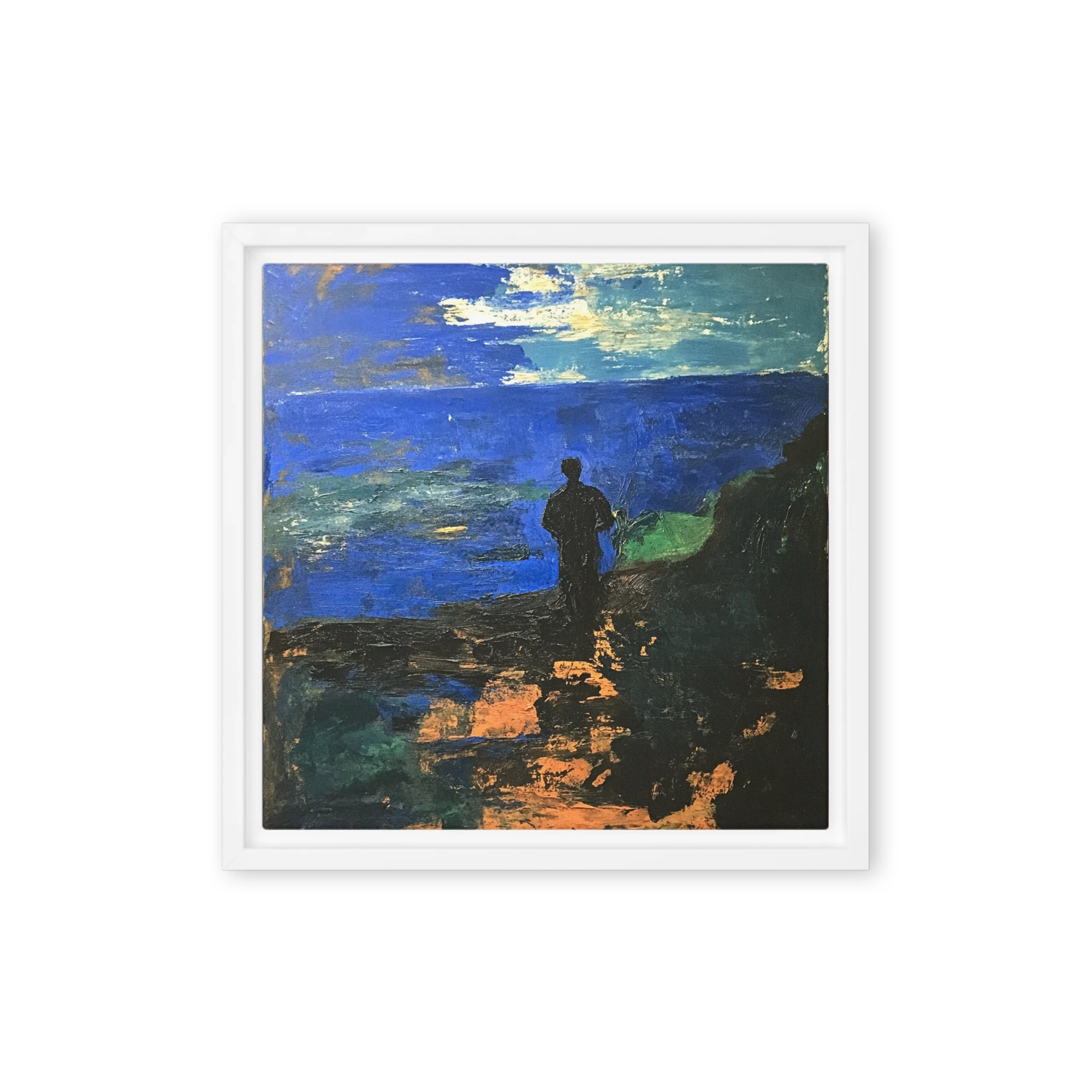 The Watcher by the Dark Sea | Art Print