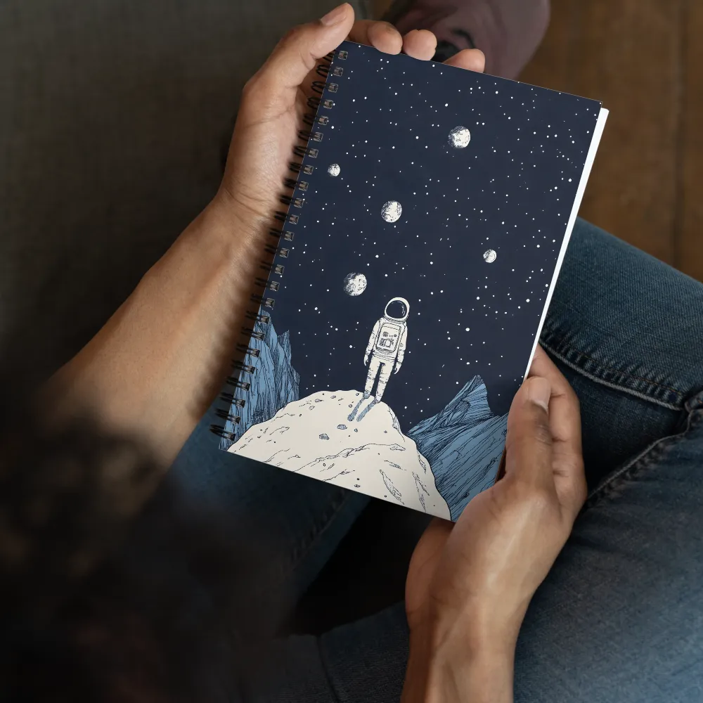 Astronaut's Cosmic Gaze 
 Spiral Notebook | 140 pages