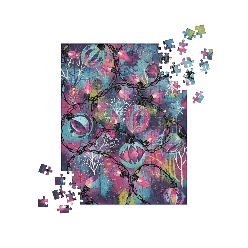 Holiday Lights Pattern 
 Jigsaw Puzzle