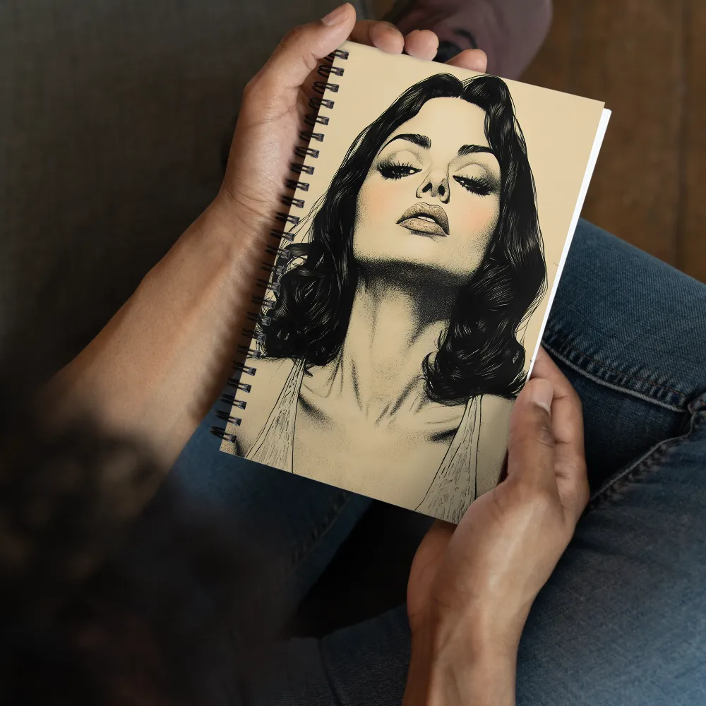 Hypnotic Gaze Portrait 
 Spiral Notebook | 140 pages