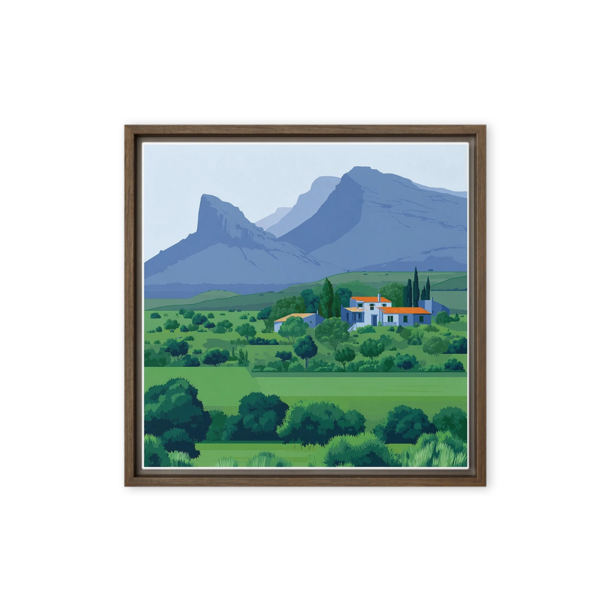 Mountain Countryside Haven | Art Print
