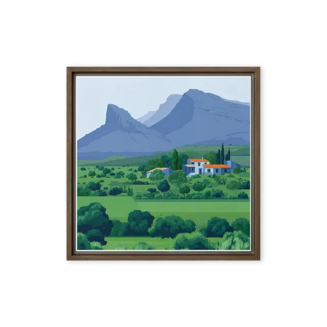 Mountain Countryside Haven | Art Print