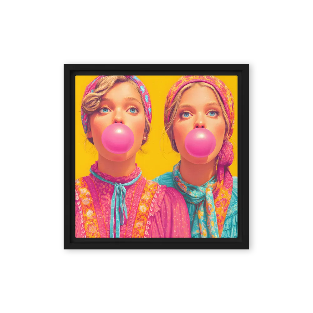 Pop Art Bubblegum Duo 
 Canvas | 18″x 18″