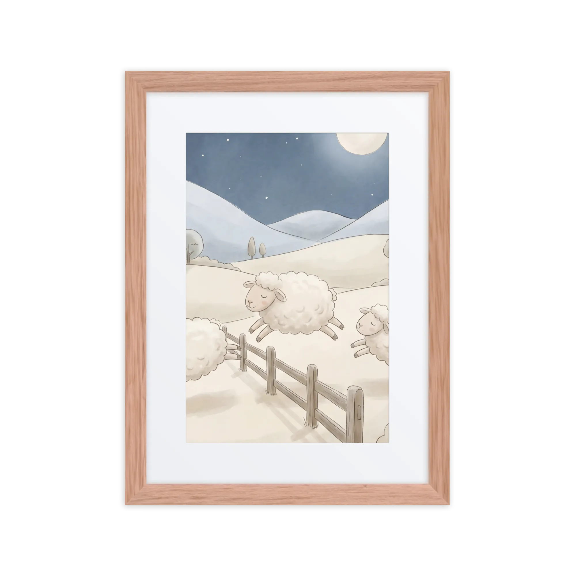 Schapen Tellen in de Maannacht