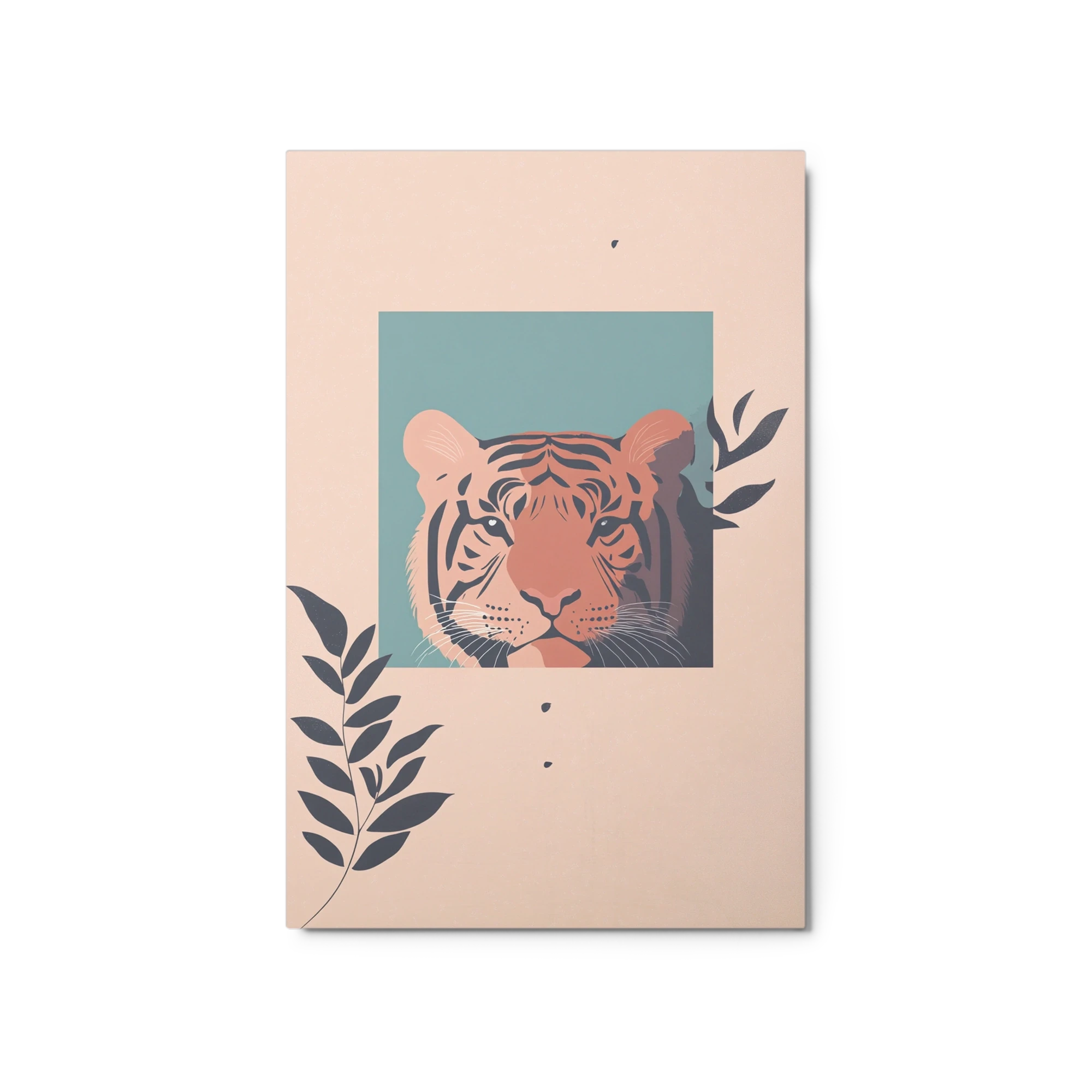 Modern Digital Tiger Illustration