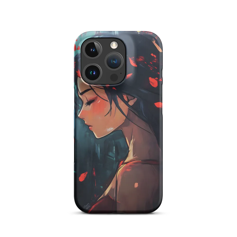 Portrait of a Woman with Petals | Phone Case