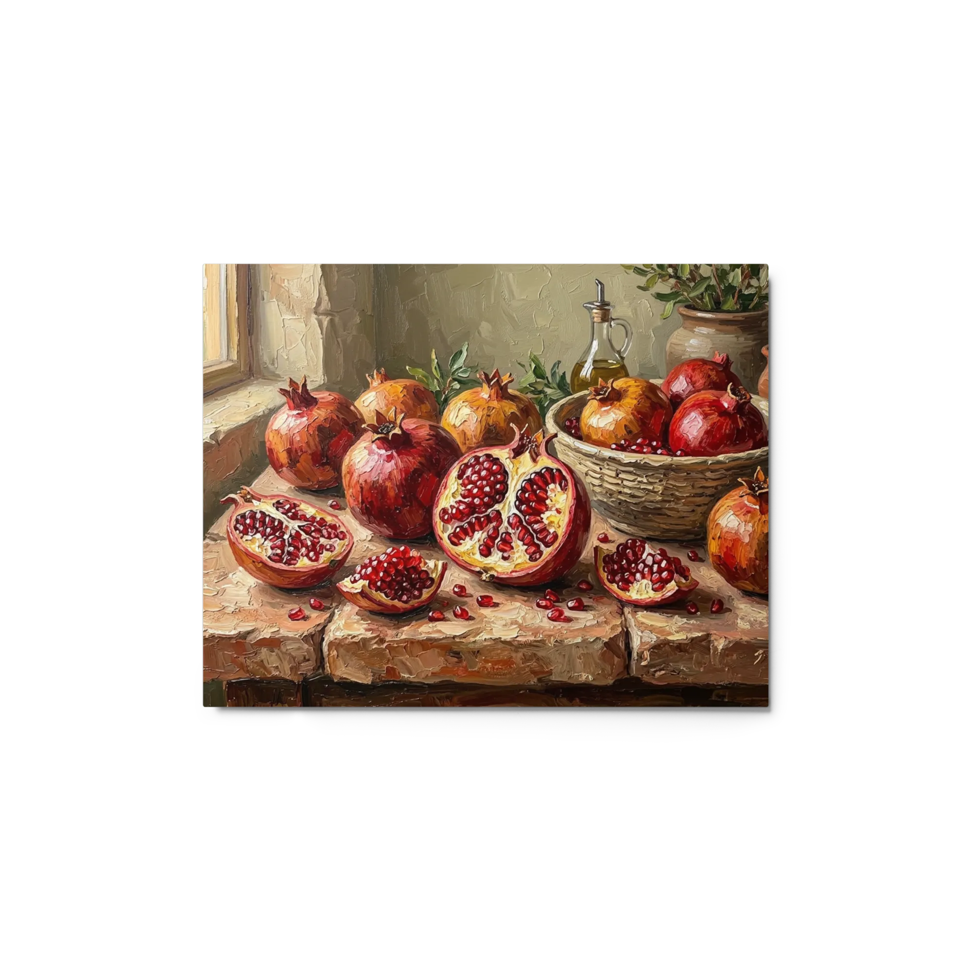 The Abundance of Pomegranates 
 Canvas | 9″x 12″