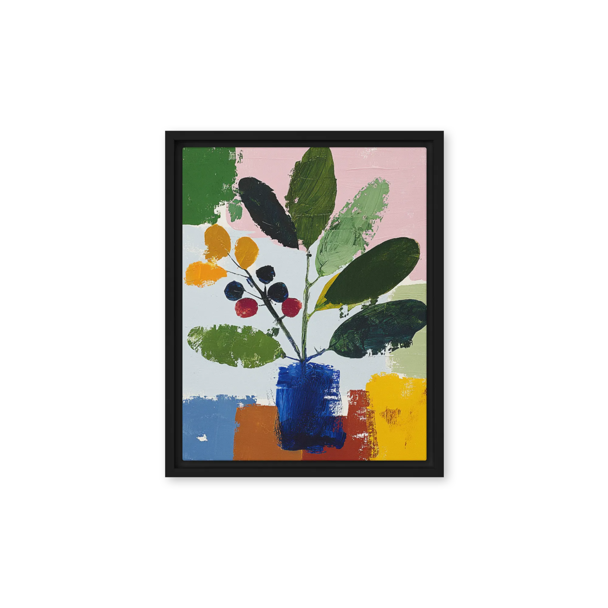 Vase with Leaves