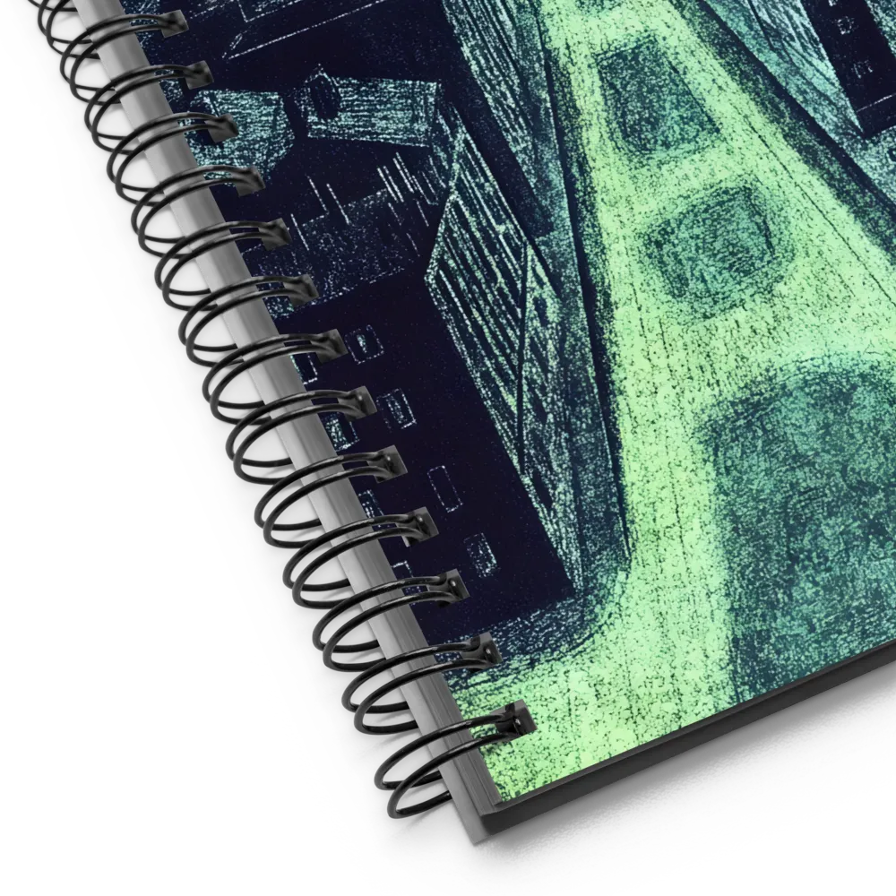 Neon Urban Depths 
 Spiral Notebook | 140 pages