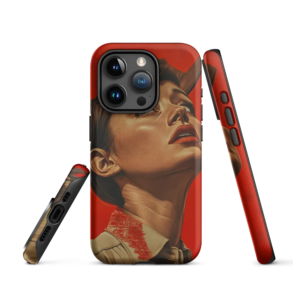Portrait of a Woman in Red | Phone Case