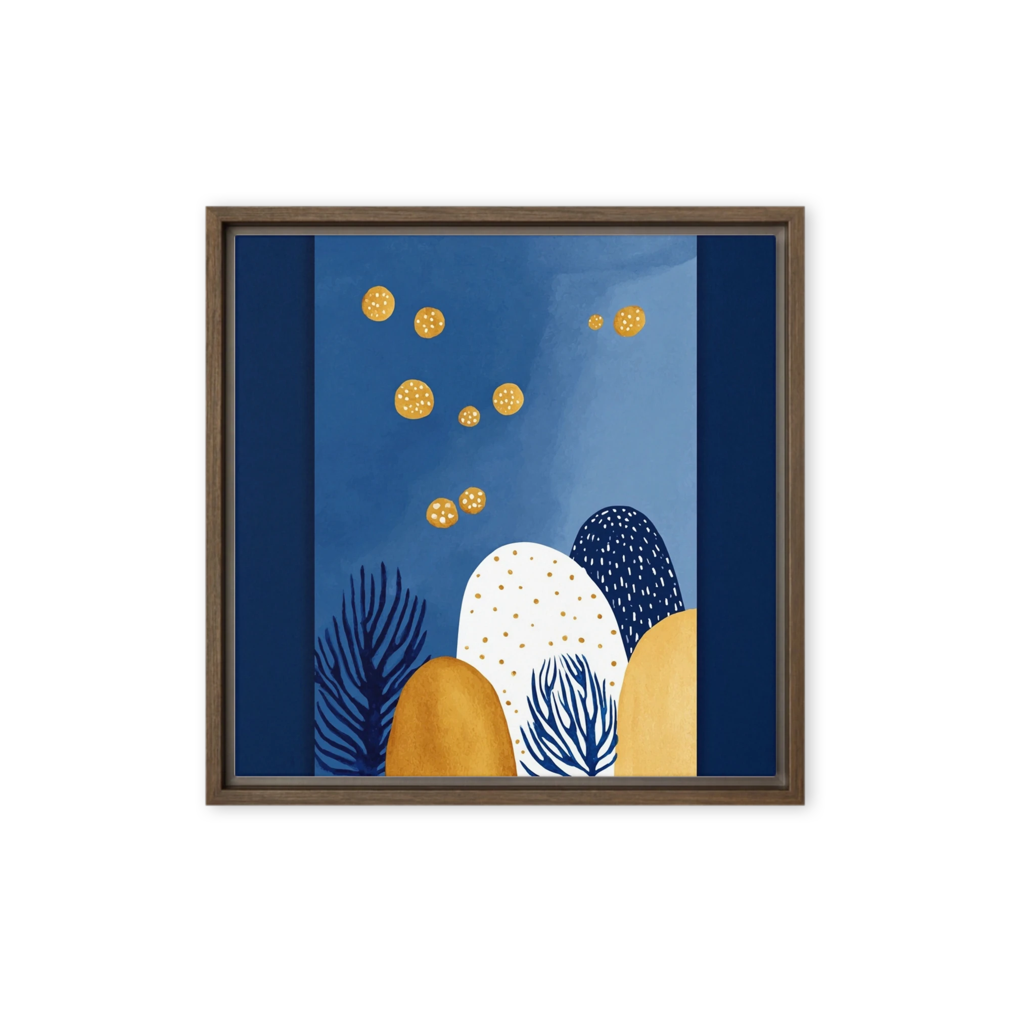Midnight Coral and Celestial Orbs