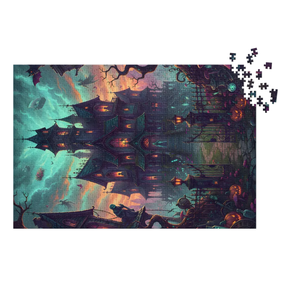 Haunted Manor at Twilight