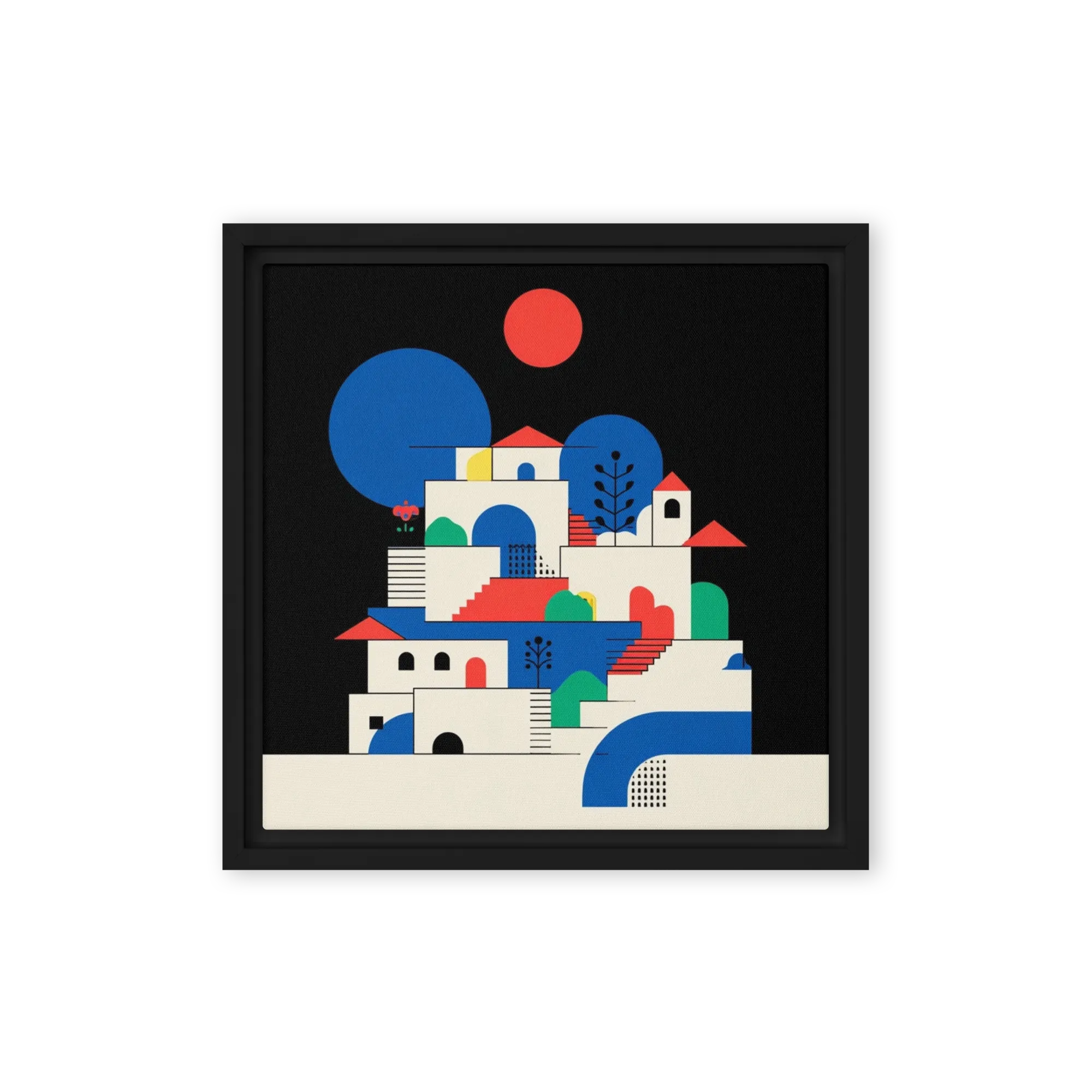 Geometric Mediterranean Hillside