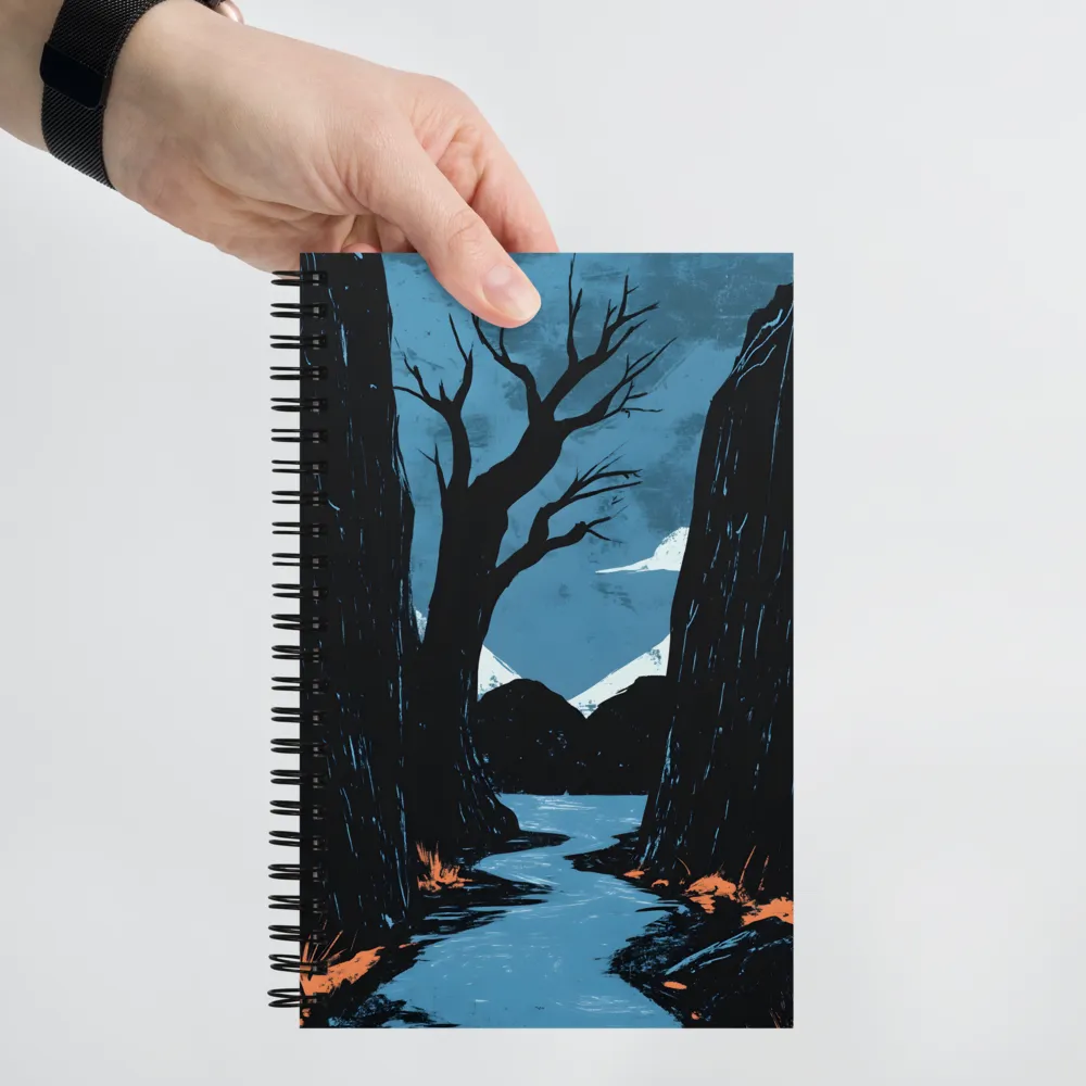 Whispers of the Nocturnal River 
 Spiral Notebook | 140 pages