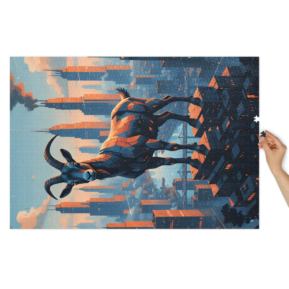 Skyline Goat | Jigsaw Puzzles