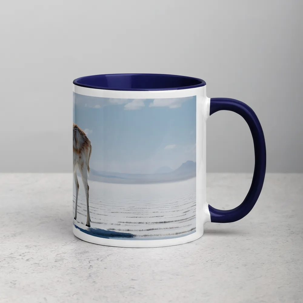 Echo of the Salt Desert 
 Mug with Red inside