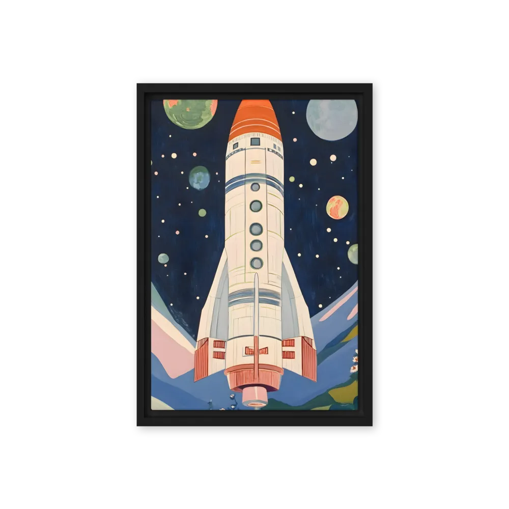 Retro Space Launch | Art Print