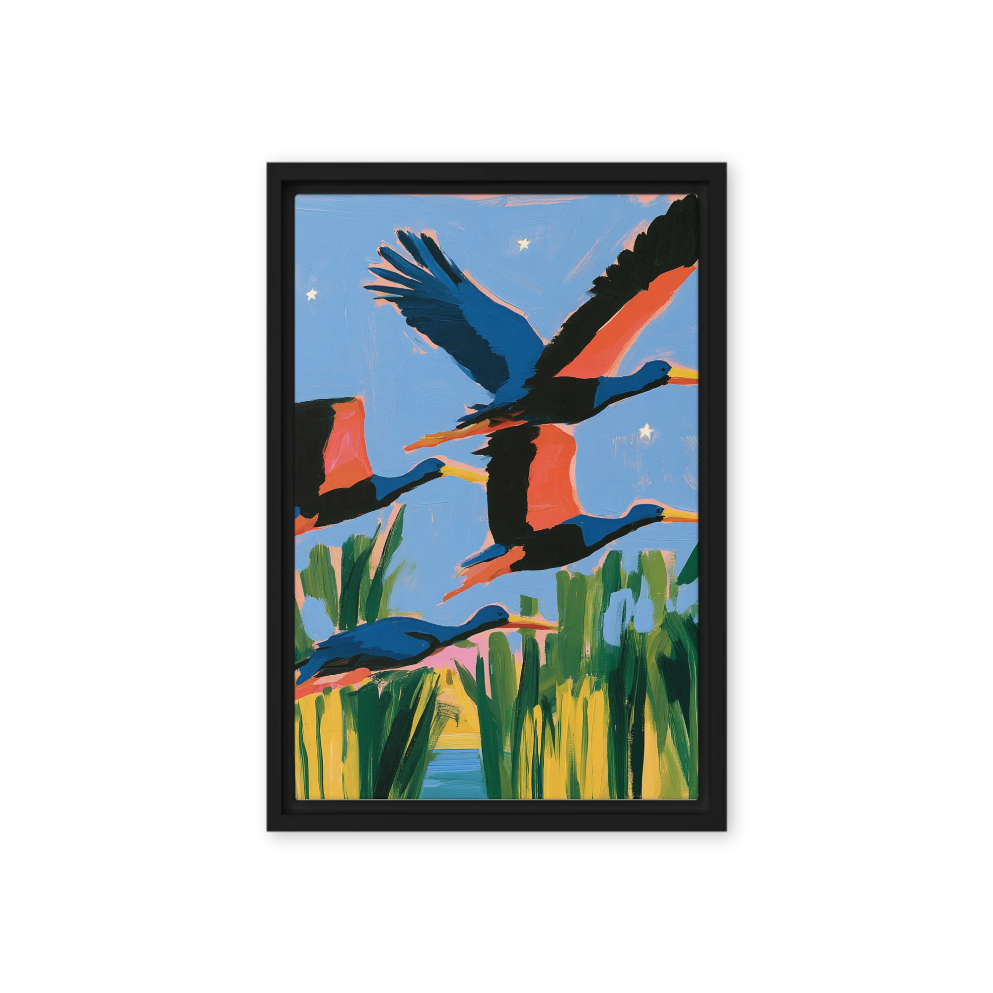 Storks at Twilight
