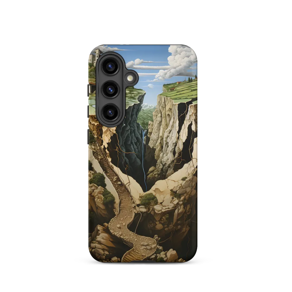 Surreal Landscape with Split Earth | Phone Case