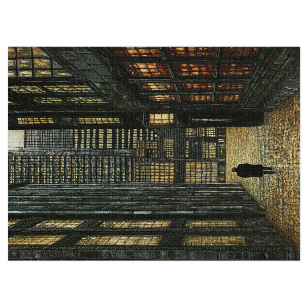 Passeio Noturno na Cidade 
 Puzzle em caixa de metal