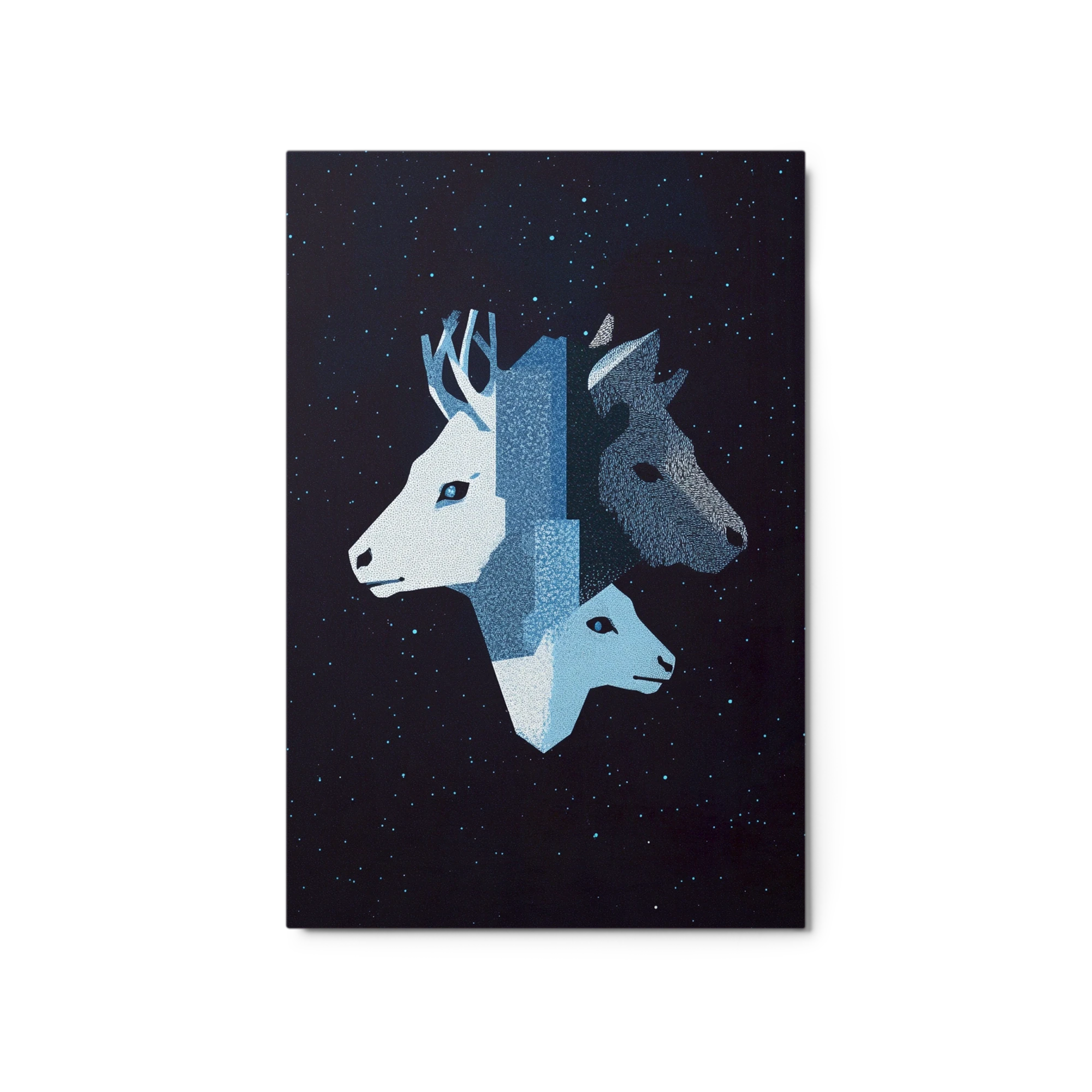 Abstract Animal Heads Design