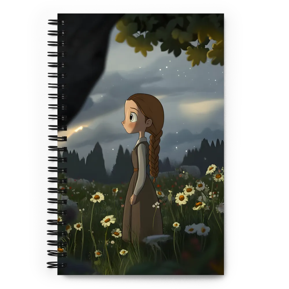 Starlight Over Wildflowers 
 Spiral Notebook | 140 pages