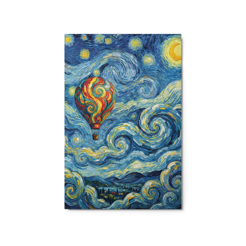 Cobalt vortexes and haloed stars — Thick-ridged oils