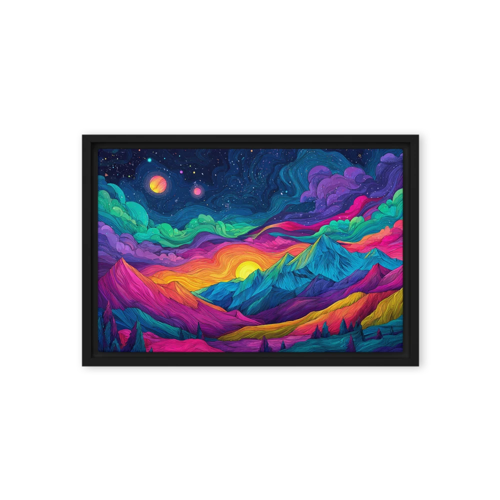 Neon Peak Solstice | Art Print