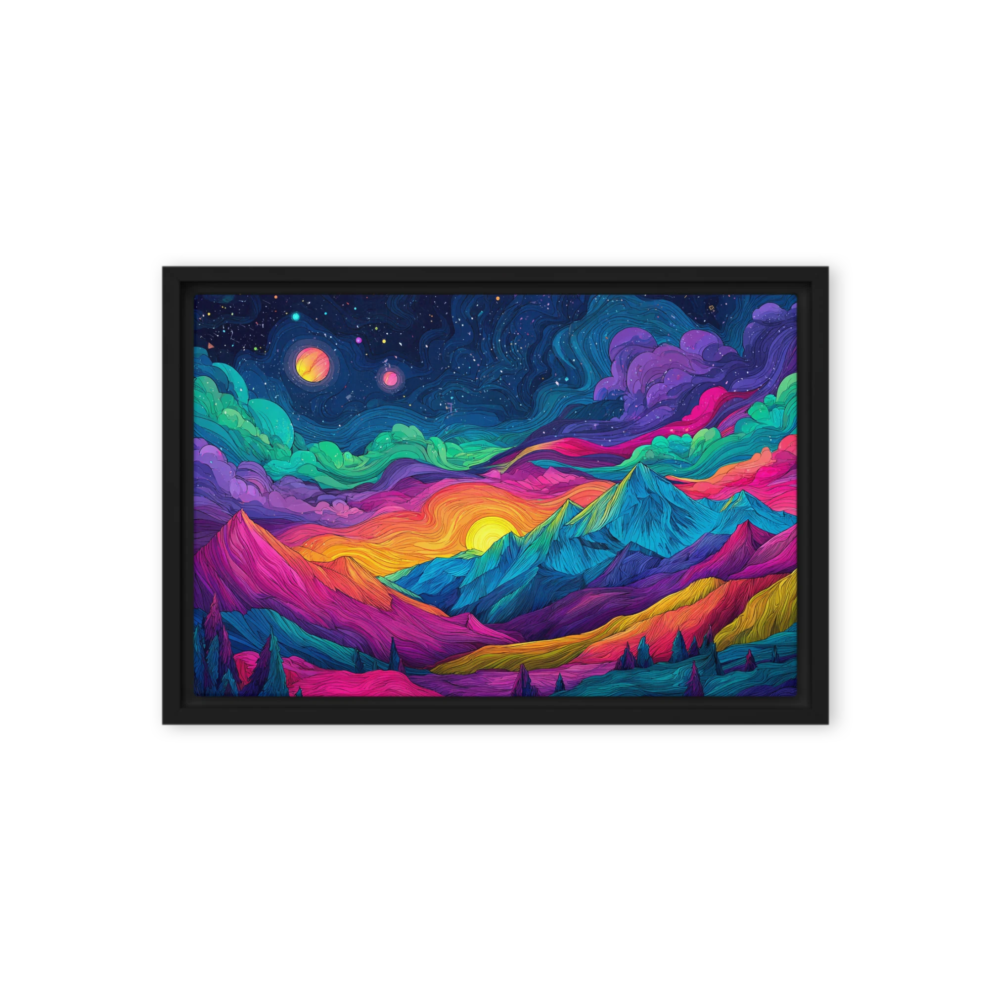Neon Peak Solstice | Art Print