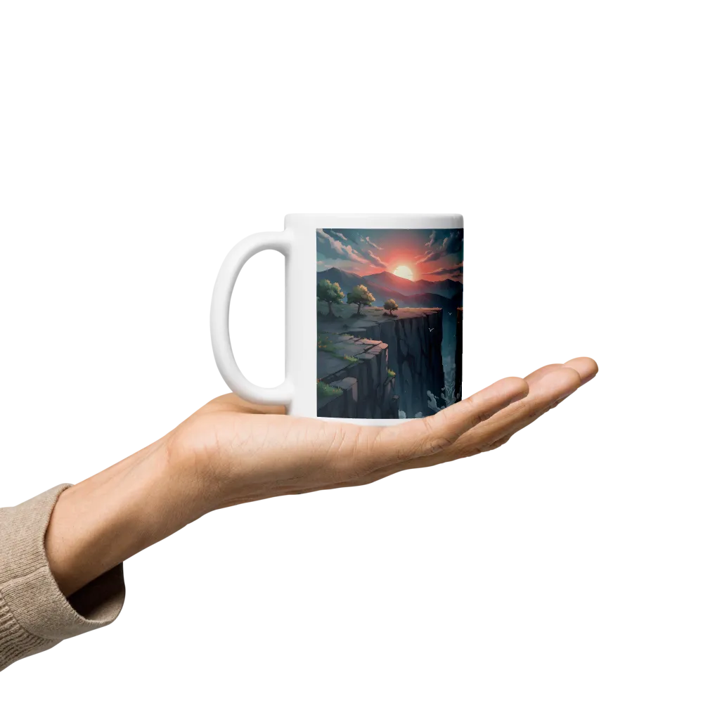 Sunset Rift 
 Mug with Red inside | 15 oz