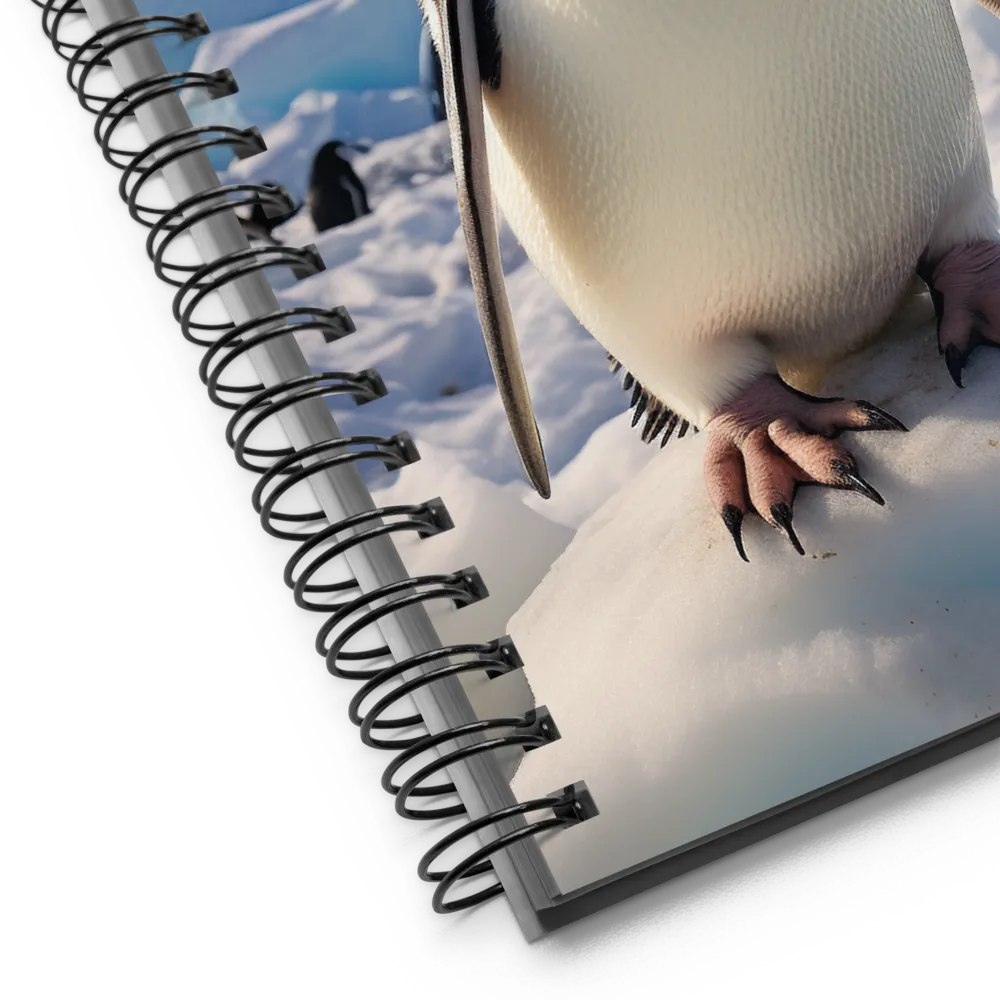 Solitary Majesty: Arctic Penguin on Ice