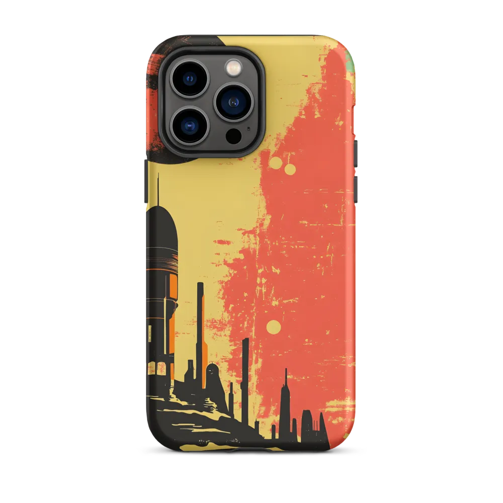 Retro Futuristic Rocket Design | Phone Case