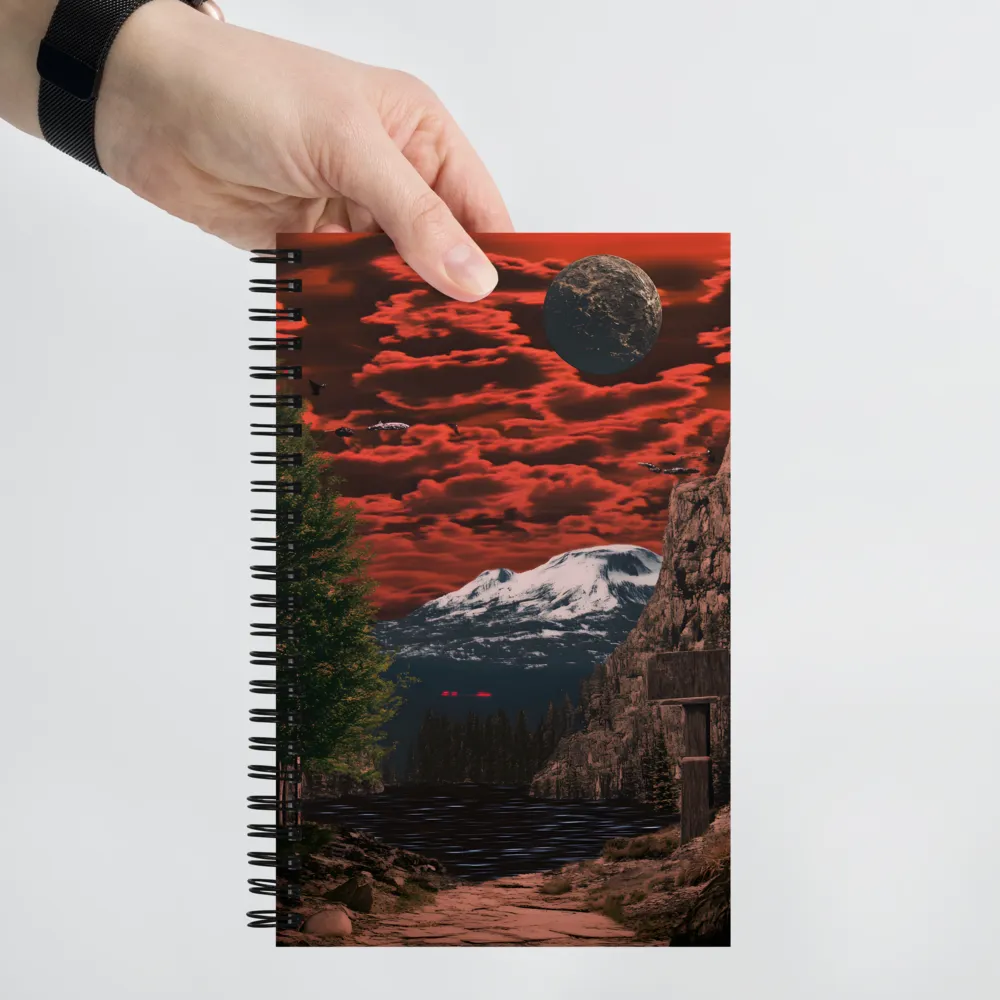 Crimson Sky Realm 
 Spiral Notebook | 140 pages
