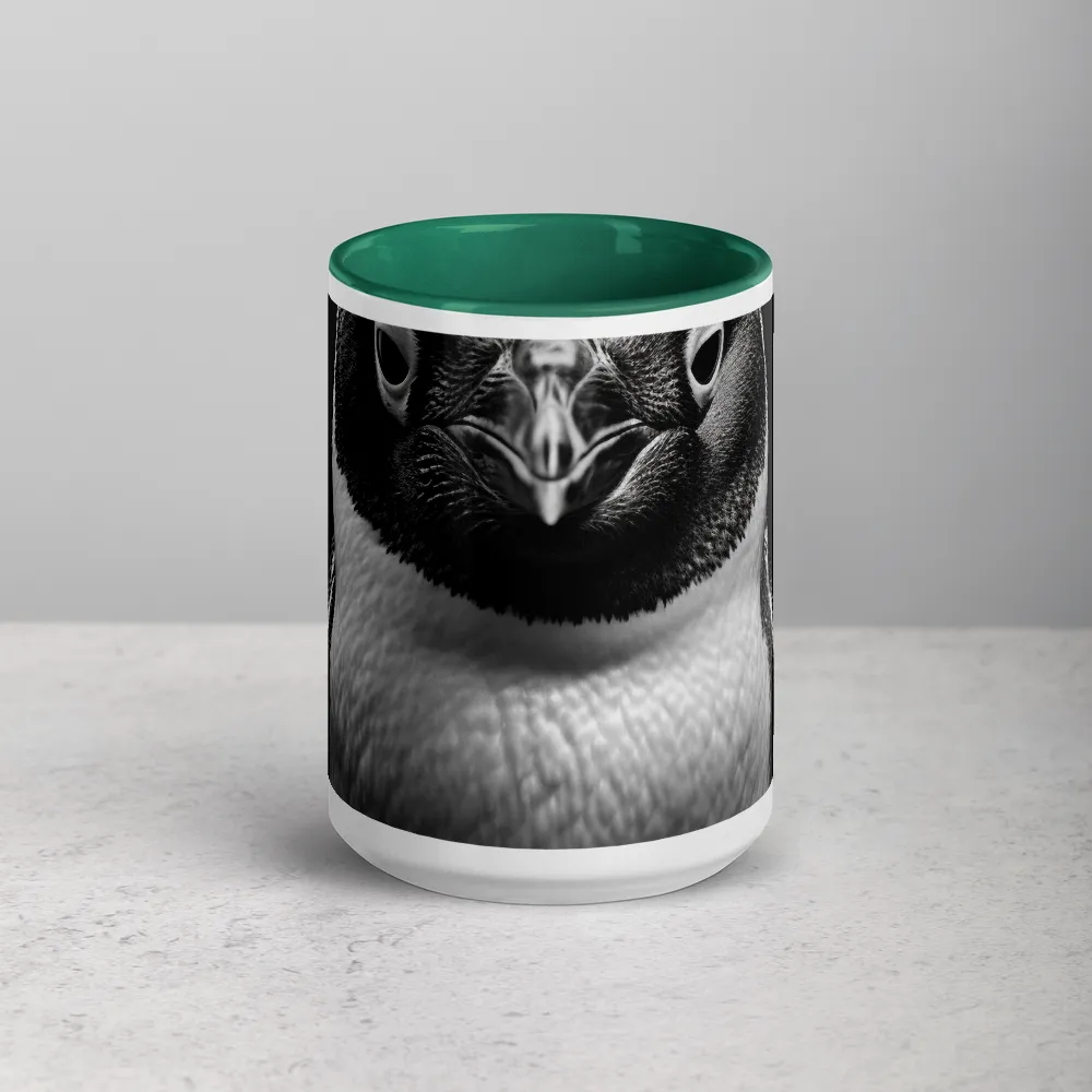 Monochrome Penguin Portrait 
 Mug