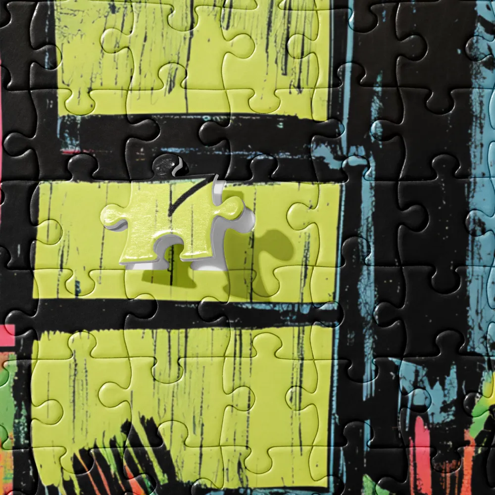 Neon Kitchen Scene 
 Jigsaw Puzzle